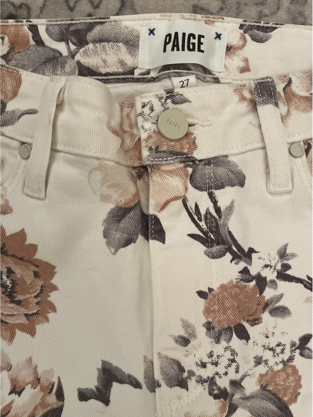 Paige Jeans Pants Women's Size 27 Colette Crop Flair Cotton - Picture 3 of 8